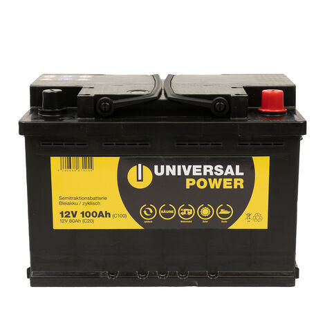Universal Power Semitraktion UPA12-100 12V 100Ah (C100) Solar Batterie  Wohnmobilbatterie zyklenfest