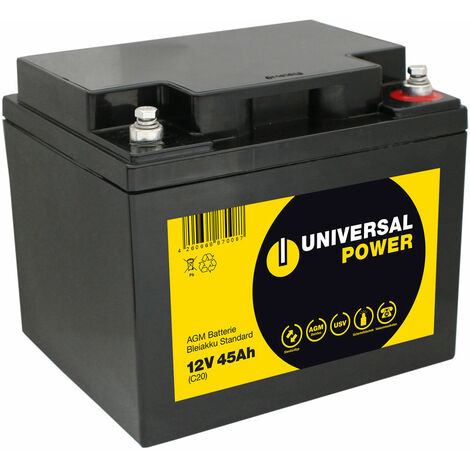 Universal Power AGM UPS12-45 12V 45Ah AGM Batterie USV Akku wartungsfrei