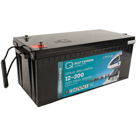 Q-Batteries Lithium Akku 12-150 12,8V 150Ah 1920Wh LiFePO4 Lithium-Eisenphosphat, Versorgungsbatterie, Caravan, Batterien für