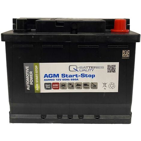 ENVA AGM Batterie 12V 95Ah 850A Start-Stop Starterbatterie PKW Autobatterie  Wartungsfrei - Ersetzt 74Ah 77Ah 83Ah 88Ah 92Ah 100Ah : : Auto &  Motorrad