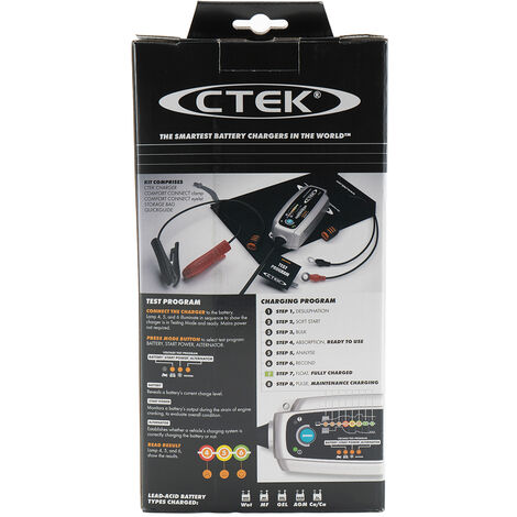 CTEK MXS 5.0 TEST&CHARGE EU Batterie Ladegerät 12V 5A für Bleiakkus
