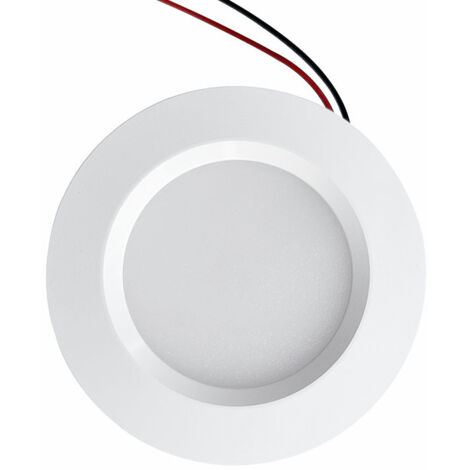 Spot LED encastrable petit diamètre 12V ou 24V 3W IP67 blanc 