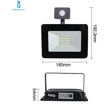 Nipify [2 Pezzi Faro Led Con Sensore Di Movimento 30W 3000 LM Faretto