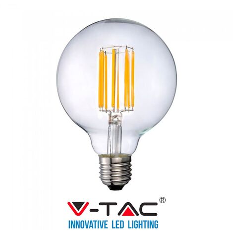 LAMPADINA LED FILAMENTO E27 18W G95 2700K V-TAC VT-2338 SKU 2803