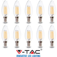 VT-2127 - Bombilla de LED 6W Filamento E14 Vela - VTAC