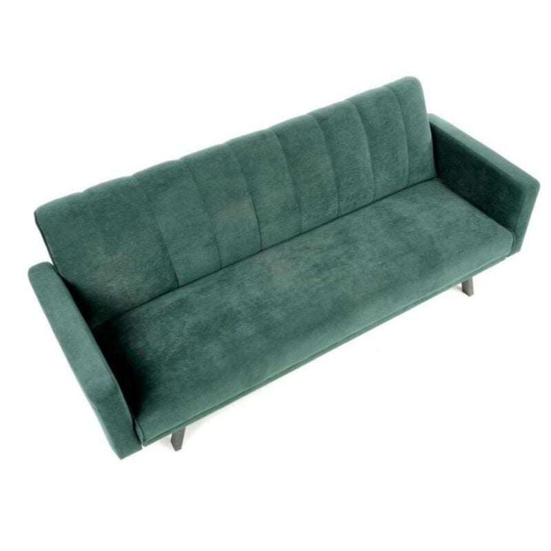 Divano letto tessuto verde Issyk 198x86x81h