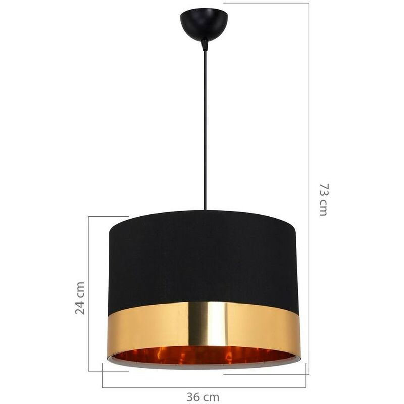 Lampadario per tavolo cucina moderna 5 luci cono led 27w 3000k