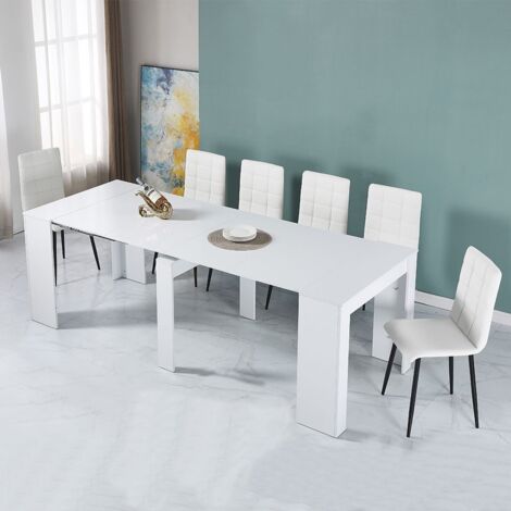 Consolle caminetto LED 83x85h cm in pietra artificiale bianco con effetto sonoro