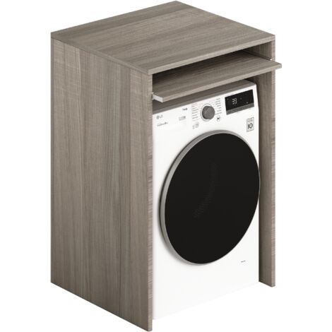Coprilavatrice in legno ripiano estraibile 71x65x105 colore olmo
