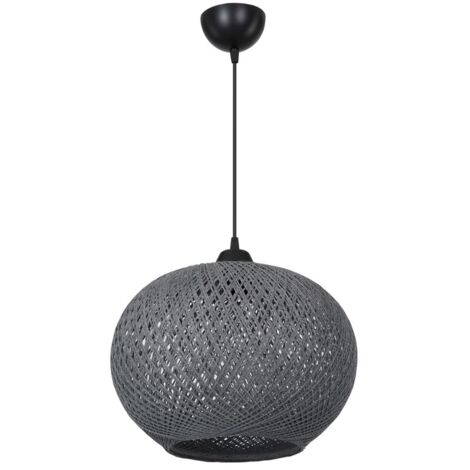 rockible Paralume in Corda Intrecciata Corda Intrecciata Lampadario retrò Accessori per Copertura della Luce Paralume per Lampada a Sospensione per Soggiorno, Stile a