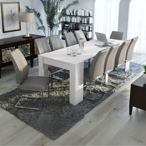 Consolle allungabile Luka 90x51,6x76,6H cm colore bianco