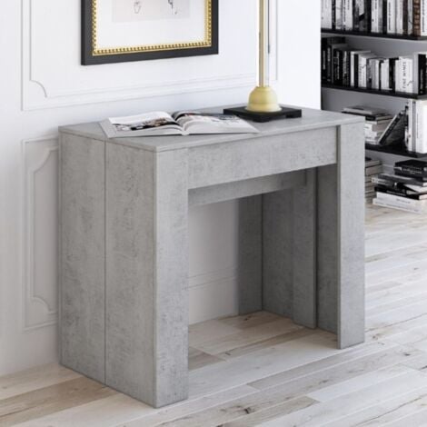Consolle allungabile Luka 90x51,6x76,6H cm colore cemento