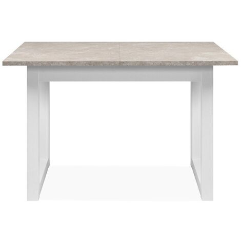 Tavolo allungabile Houston80B cashmere e bianco 120x80x75H (1/5)