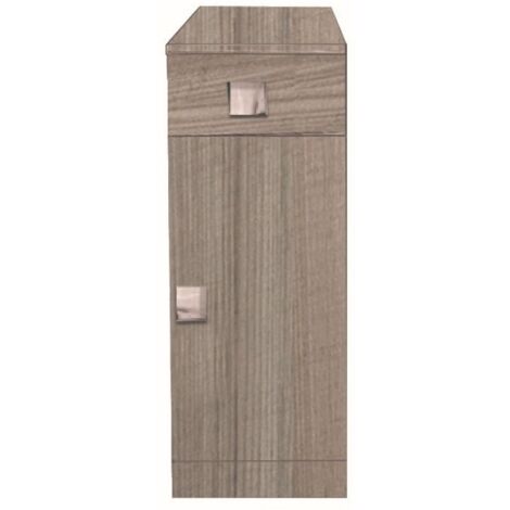 Mobile multiuso con cassetto e anta colore olmo Blanca 30x32x78H MONTATO