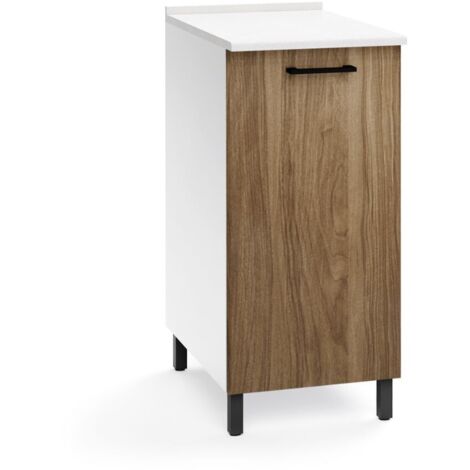 Base cucina con anta 40x50x85H colore noce naturale (1/3)