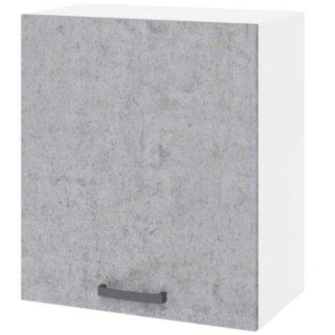 Pensile scolapiatti 60 cm con anta 60x32x72H cemento