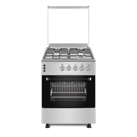 Cucina 4 fuochi con forno a gas ventilato e grill elettrico Flora 60