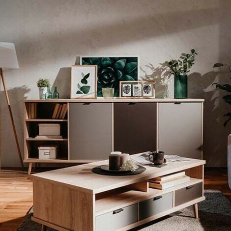 CAESAROO Cubo Da Parete Lisbona – Rovere Chiaro, 1 Vano, Resistente E Versatile Per Casa E Ufficio