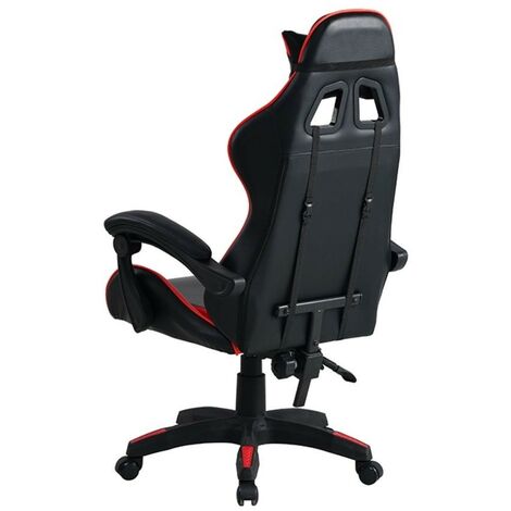 Poltrona gaming rosso nera Mek