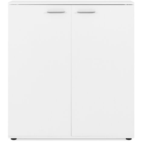 Scarpiera 2 ante e 8 ripiani Satos02A colore bianco