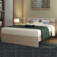 Letto una piazza e mezza in legno colore olmo