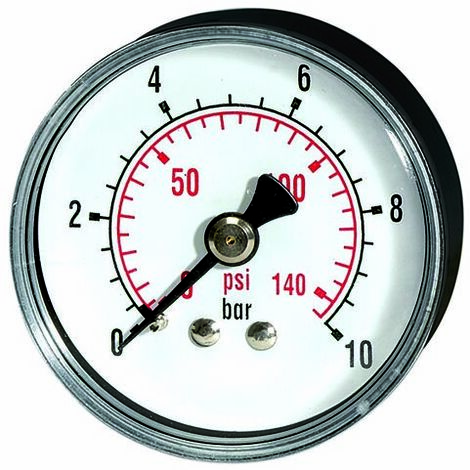RIEGLER Glyzerin-Manometer G1//4 senkr.63mm 0-2,5bar Gehäuse EdelstahlKlasse 1,6