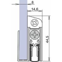 Türdichtung Schall-Ex® Applic A 1-s.L.805mm Alu.weiß HLT ATHMER