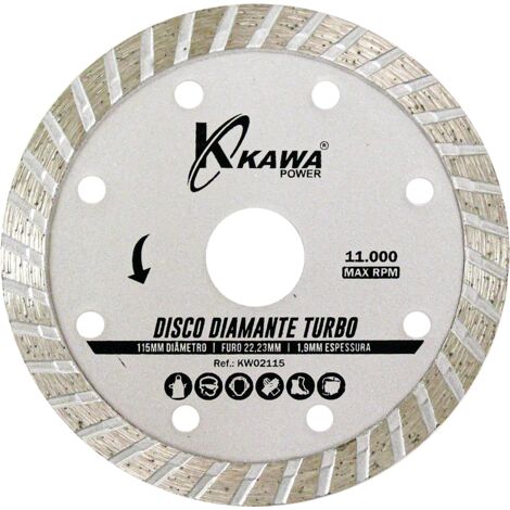 Kawapower Disque de coupe diamant turbo Ø 115 mm (1/2)