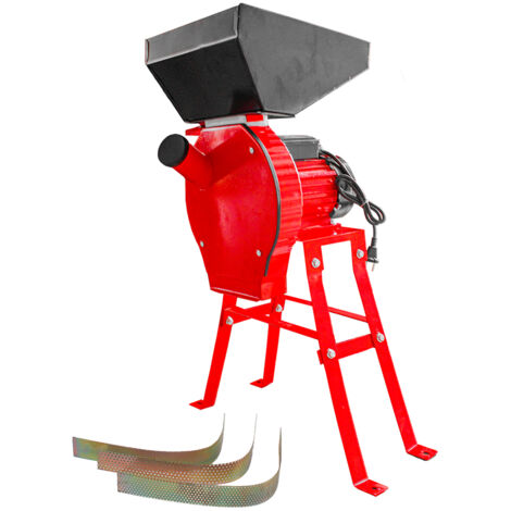 Bricoferr Moulin à céréales électrique - 750W, capacité de broyage 180 kg/h