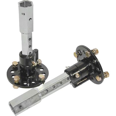 Bricoferr Essieux différentiels avec déblocage rotatif fixe extensible - 23 mm hexagonal