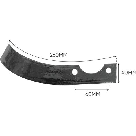 Bricoferr Fraise droite pour motobineuse 25 cm