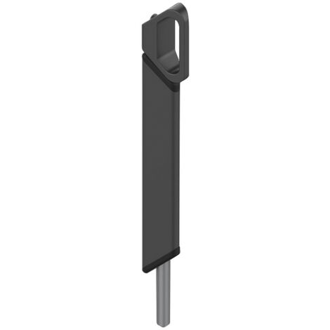 Verrou en applique avec kit gâches - Finition : Gris RAL7016 - ALMA