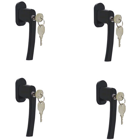 Kintech – Lot de 4 poignées à clé en aluminium – Finition gris anthracite RAL7016 – Dimensions carré 7 x 35mm – Fixations M5 x 45 fournies