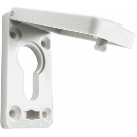 Kintech – Rosace pour porte 17mm – Protection cylindre à clapet – Compatible portes d'entrée et garage – Fixations non fournies
