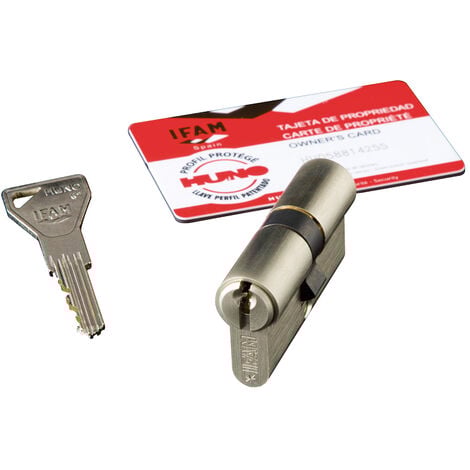 Cylindre sécurité huno - Cote A : 40 - Cote B : 40 - Type : S'entrouvrant - IFAM