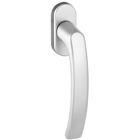 Kintech – Poignée de fenêtre aluminium 7x12mm – Finition blanche RAL9016 – Crantage 4 positions pour systèmes OF/OB - M5x30