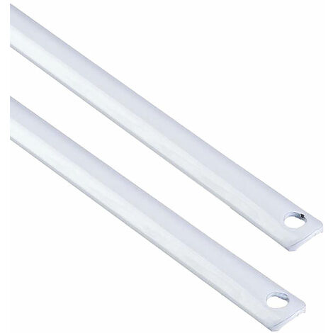 Kintech – Kit de 2 tringles pour fausse crémone – Finition blanche RAL9016 – Longueur 1300 mm – Installation rapide et esthétique