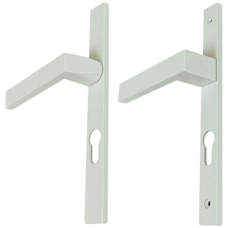Garniture dublin sur plaque 26mm - Finition : Blanc RAL9003 MAT - Saillie : SN - - KINTECH