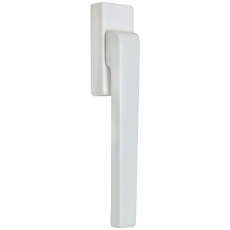 Kintech – Poignée de fenêtre extra-plate EVA – Finition blanche RAL 9016 – Compatible PVC et bois – Adaptée à ouverture à la française et oscillo-battante