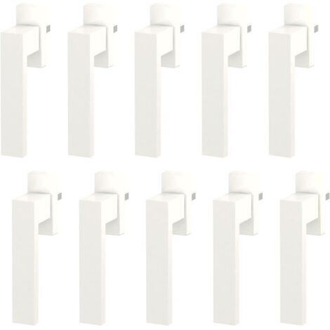 Lot de 10 poignées dublin - Finition : Blanc RAL9003 mat - Vendu par : 10 - KINTECH