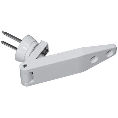 Paumelle pour œil de bœuf bois/pvc – Finition blanche RAL9016 – Poids max 25kg – Diamètre 1000mm – Réglage latéral +/- 3mm – Roto