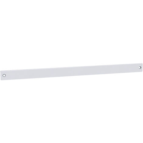 Anjos Ventilation – Plaque d'obturation poe2a – Finition blanche RAL9016 – Dimensions 390x25x3,5mm – Entraxe 372mm pour obturation mortaise