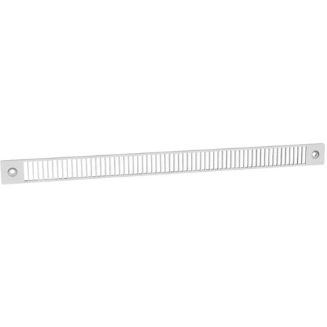 Anjos Ventilation – Grille de façade plastique pour VMC – Finition blanche RAL9016 – Dimensions 295x20x3mm – Installation rapide et esthétique