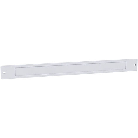Anjos Ventilation – Plaque d'obturation pour tableau électrique – Finition blanche RAL9016 – Encombrement 290x27mm – Entraxe 276mm pour mortaise 250mm