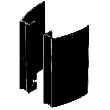 Paire de poignées aileron 200mm – Entraxe 150mm – Aluminium noir RAL9005 – 70602009005