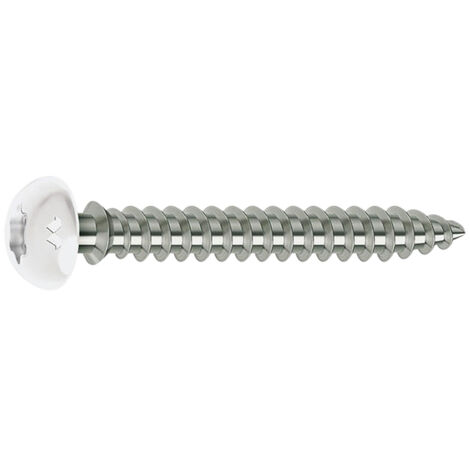 Vis de pose en rénovation menuiserie pvc - Teinte : Brun 8003 - MUSTAD