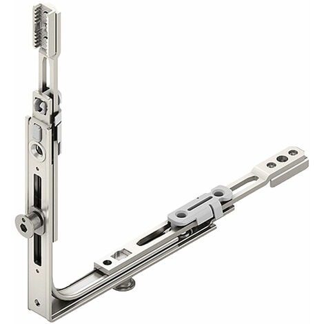 Renvoi d'angle standard 110/110 – Type de verrouillage 1 galet V – Finition Roto Sil – Pour menuiserie précise