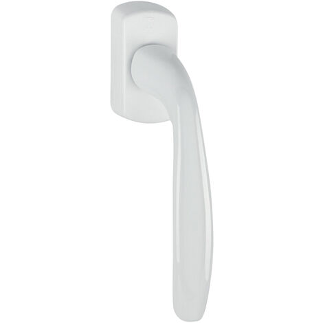 Hoppe – Poignée de fenêtre Secustik New York – Finition blanc RAL9016 – Dimensions carré 7x9-19 mm – Vis M5x30-35 – Mécanisme anti-effraction