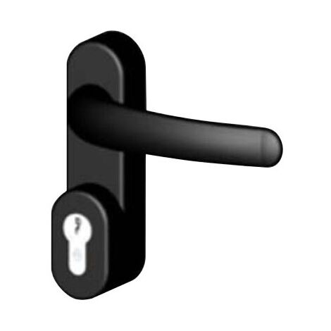 Kintech – Manœuvre extérieure béquille anti-panique – Finition blanc RAL9016 – Compatible avec Cross-Bar et Push-Bar – Sortie rapide sécurisée