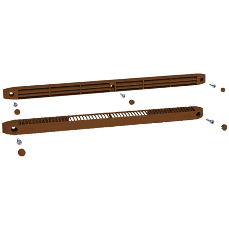 Kintech – Kit entrée d'air autoréglable vm-g + cea – Affaiblissement acoustique 34-35 dB – Débit 15-22-30 m³/h – Finition chêne doré RAL8003
